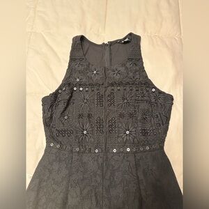 Desigual Embroidered Sleeveless full length jumpsuit with lace pants